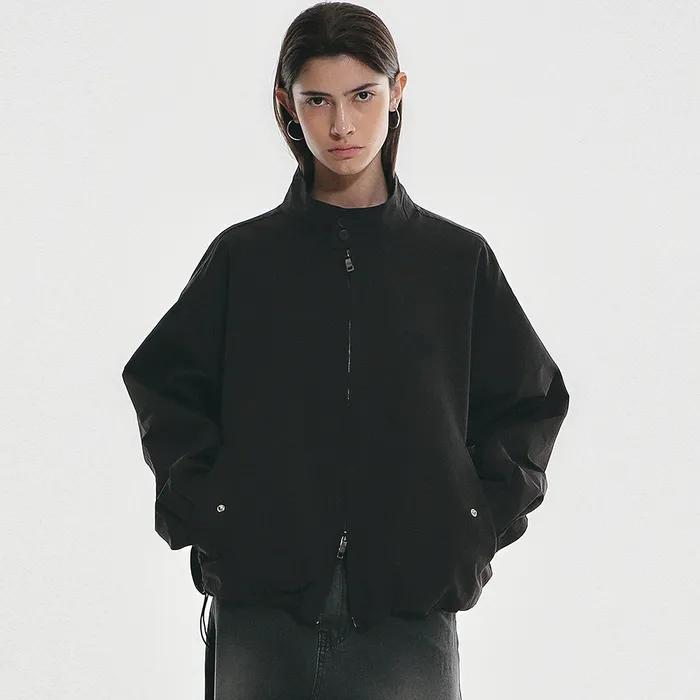 NICOLE TWO WAY WIND BARACUTA JUMPER_BLACK