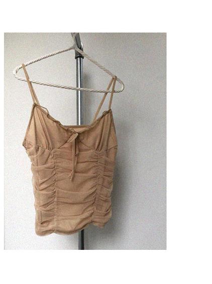 gathered bustier top (2 colors)