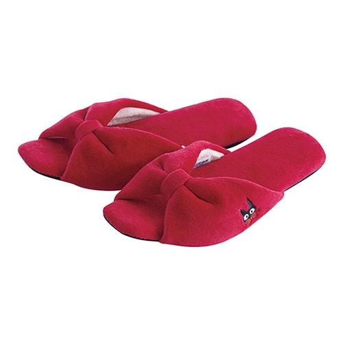 [마녀배달부 키키] 슬리퍼(키키와지지리본RED)