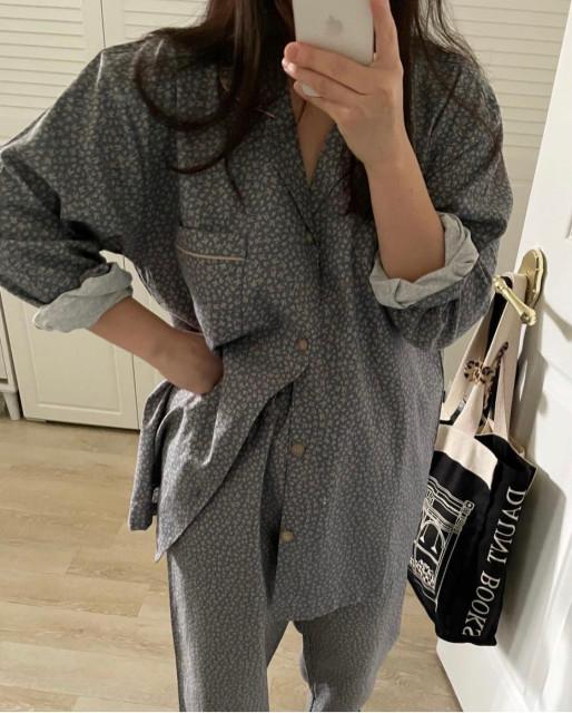 (무형광) 잔꽃무늬 플라워 커플 잠옷