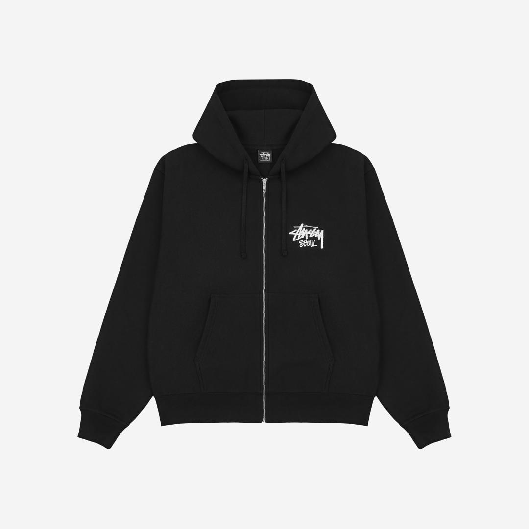 Stussy Stock Seoul Zip Hood Black 2024