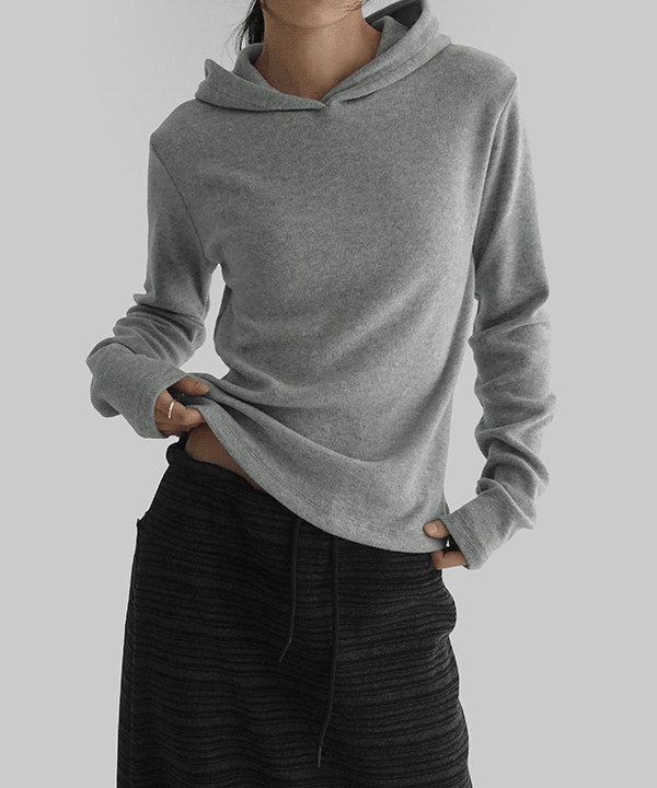 매니크 [무료배송] 블레르 기모 후드 긴소매 티셔츠