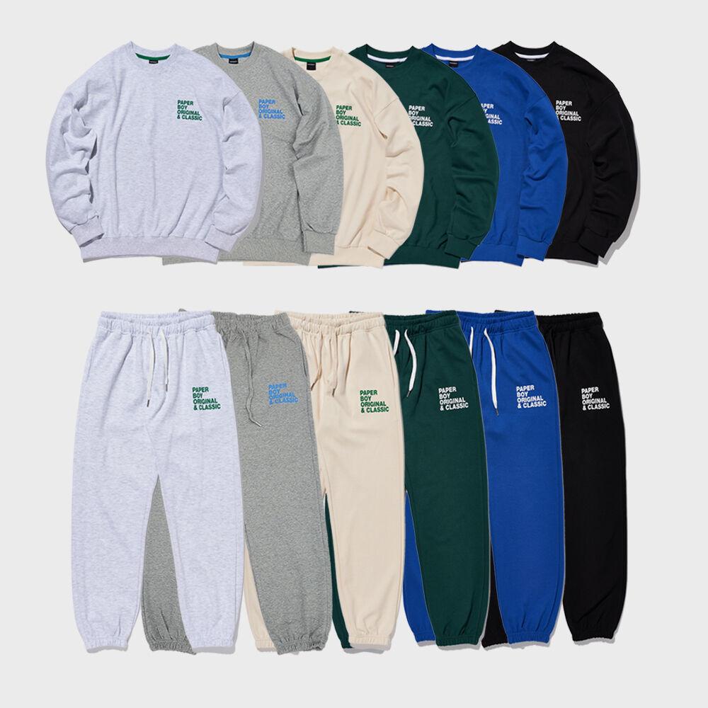 [SET] 클래식 스웨트셔츠&스웨트팬츠 셋업 6color