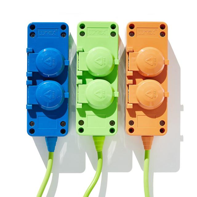[사무엘스몰즈][SAMUEL SMALLS] IP54 MULTI PLUG - GREEN CABLE