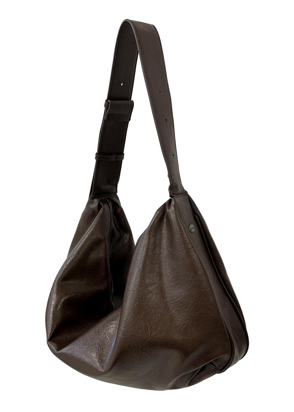 벨벳하우스 no.269 brown nuah big hobo bag