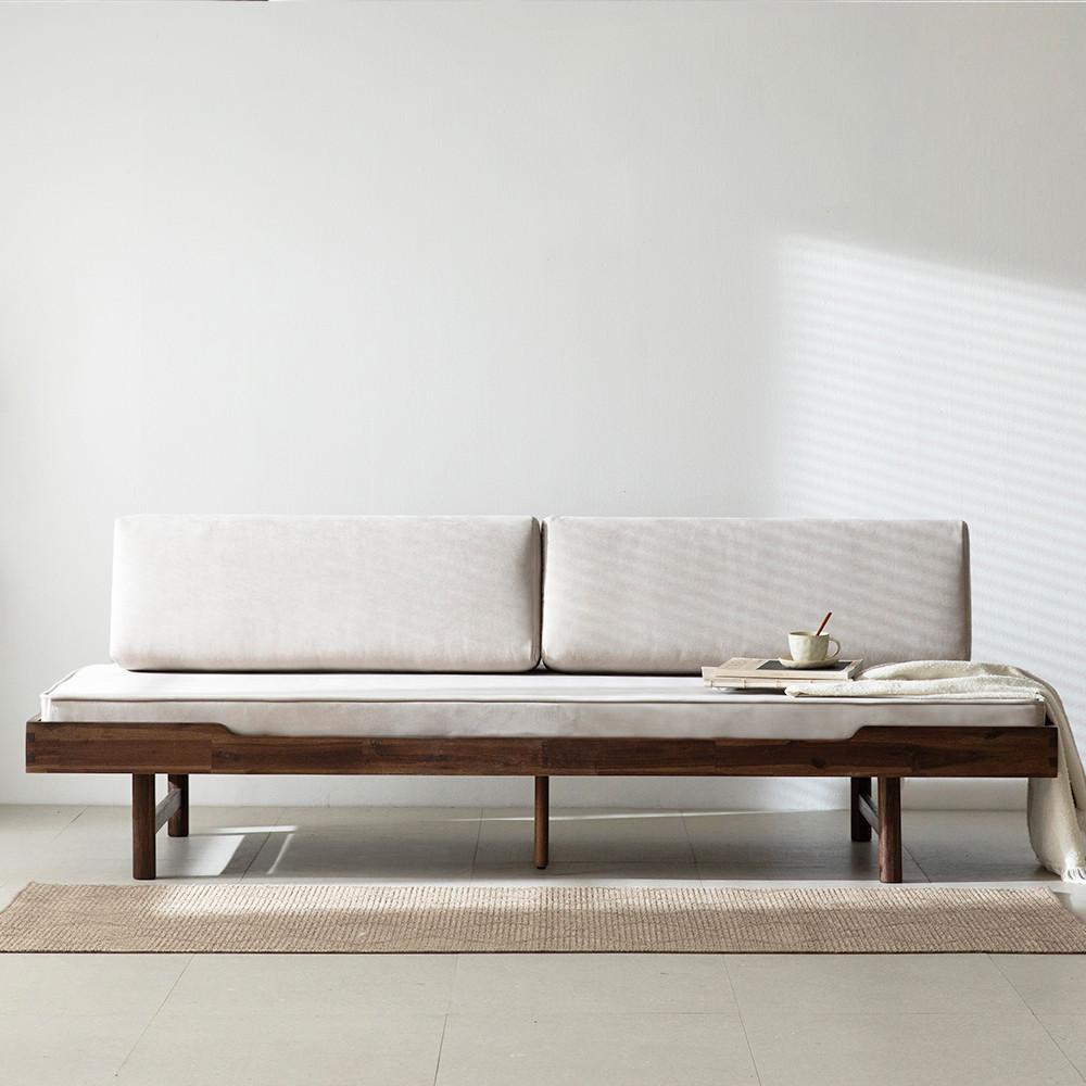 올쏘 오트밀 원목 데이베드 아쿠아텍스 소파베드