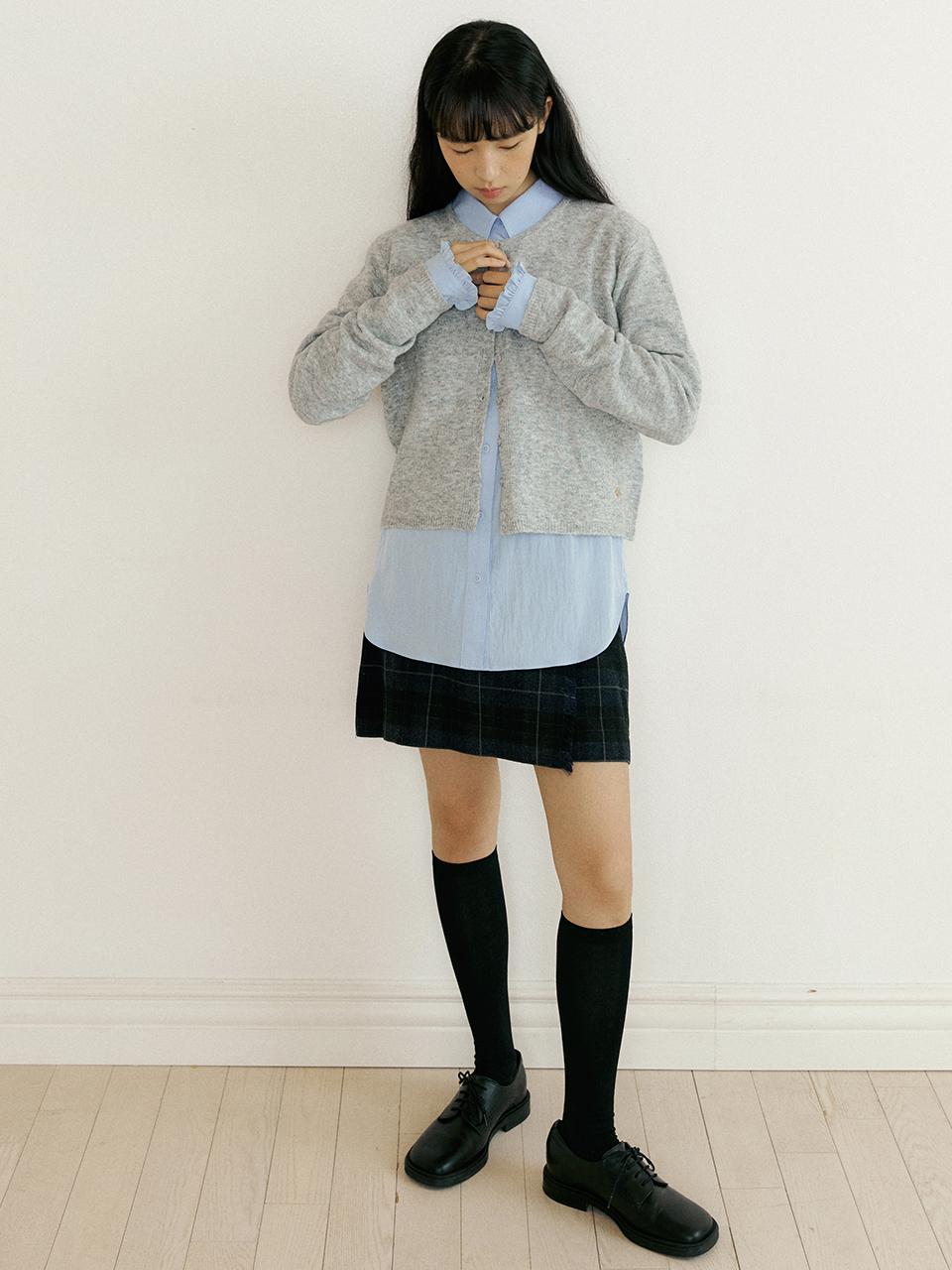 [예약배송9/22)[2color][wool] basic knit cardigan 221