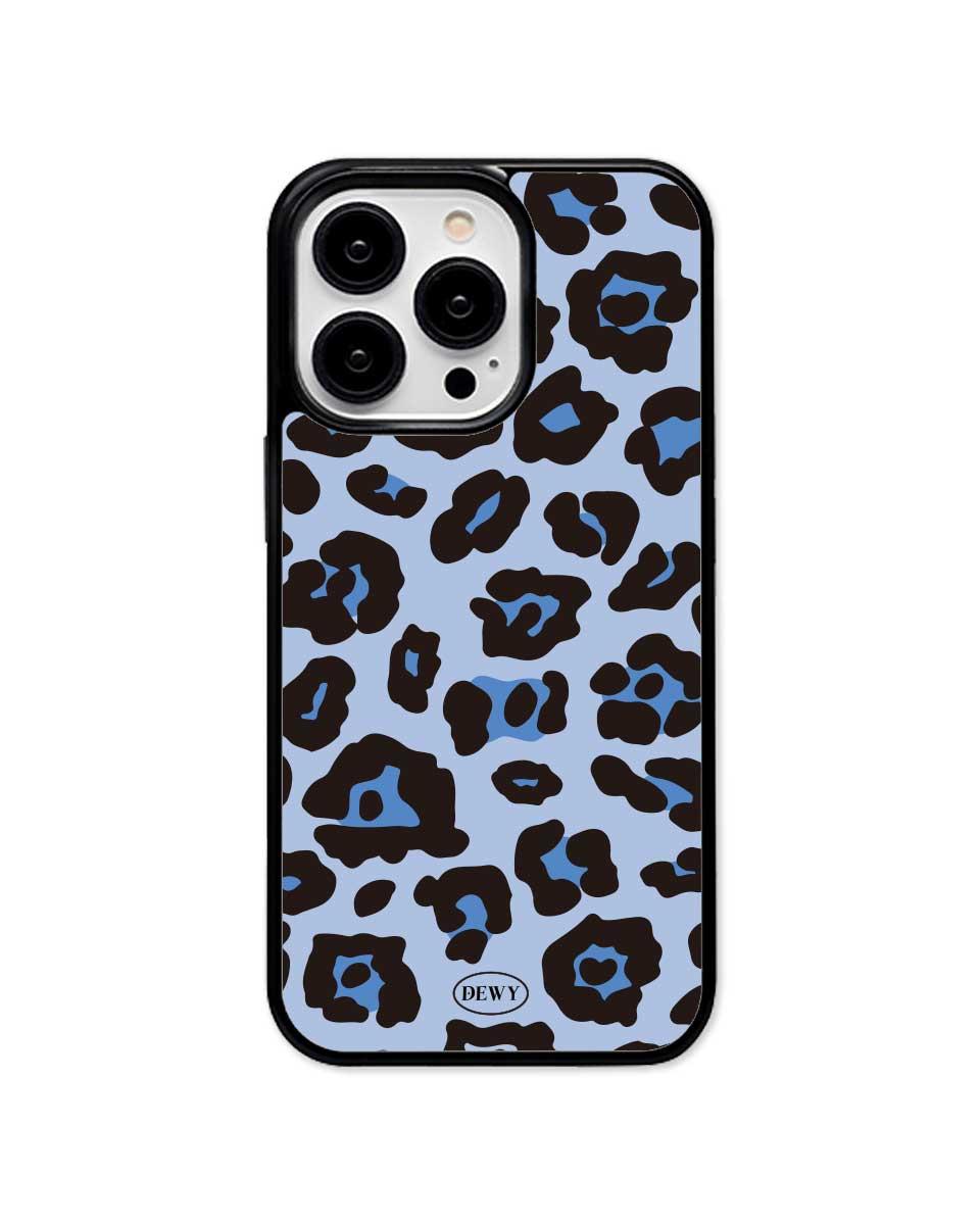 Aqua leopard phone case (glass)
