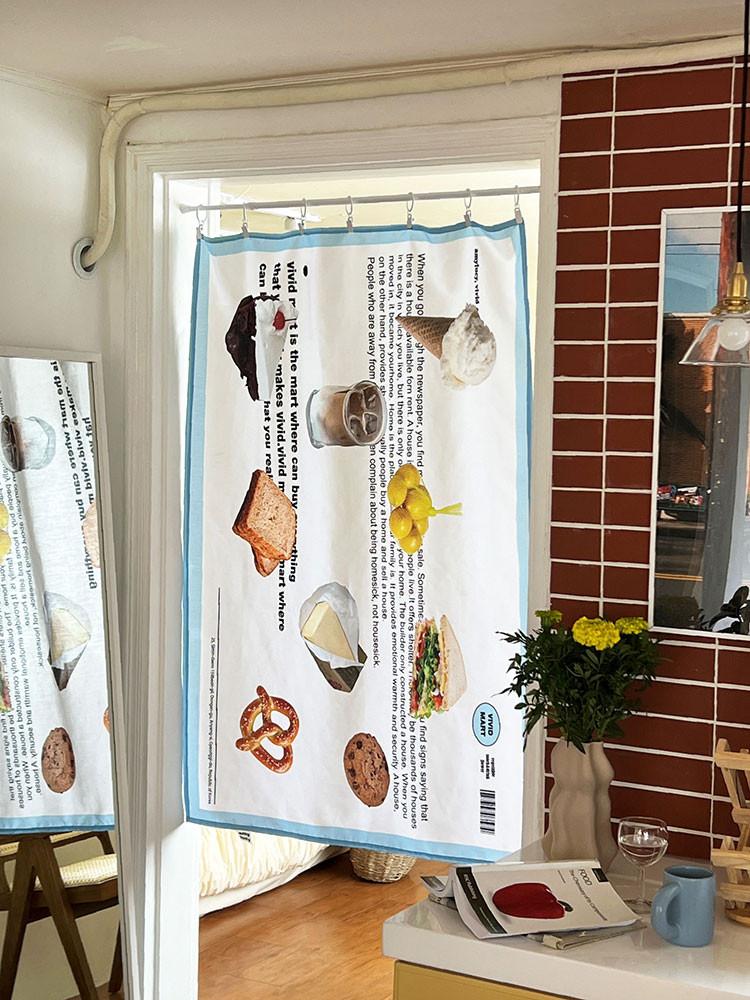 도어디저트마켓 한장커튼 한폭커튼 패브릭포스터 80x120cm