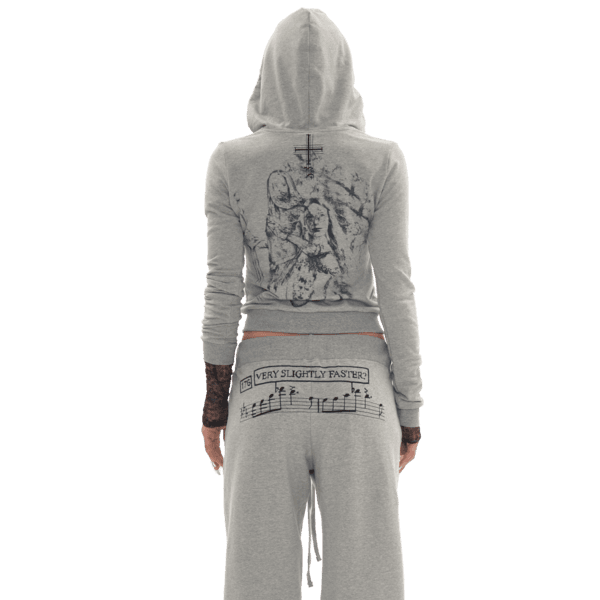 [ ONLY 4 LEFT ] STRESSED MUSICIAN PANTS IN MELANGE GREY