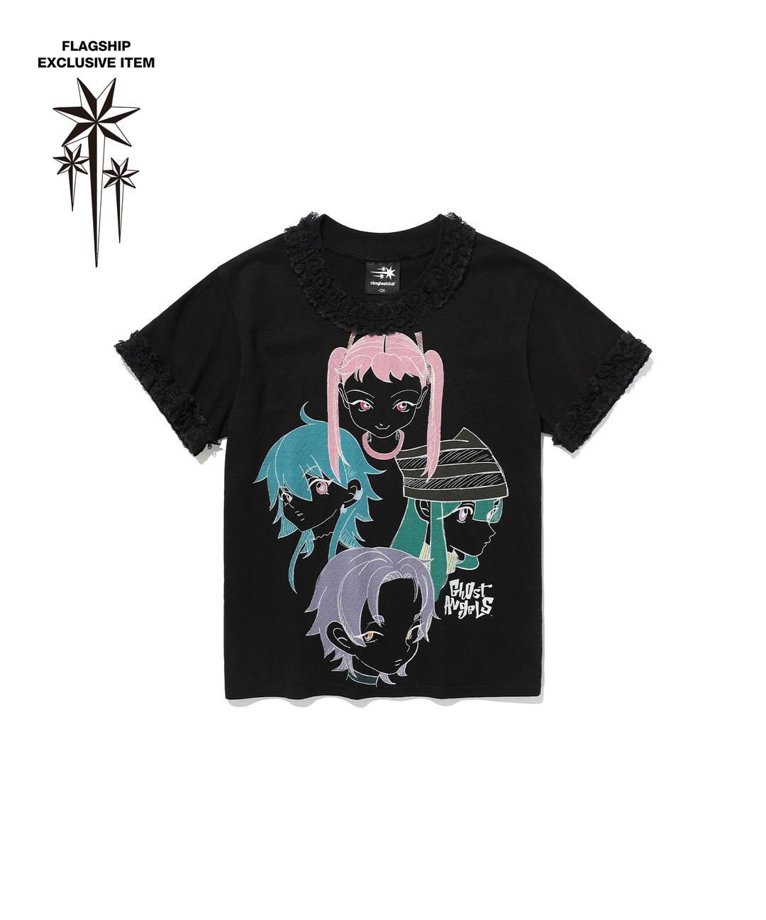 GHOST ANGELS LACE TEE[BLACK]
