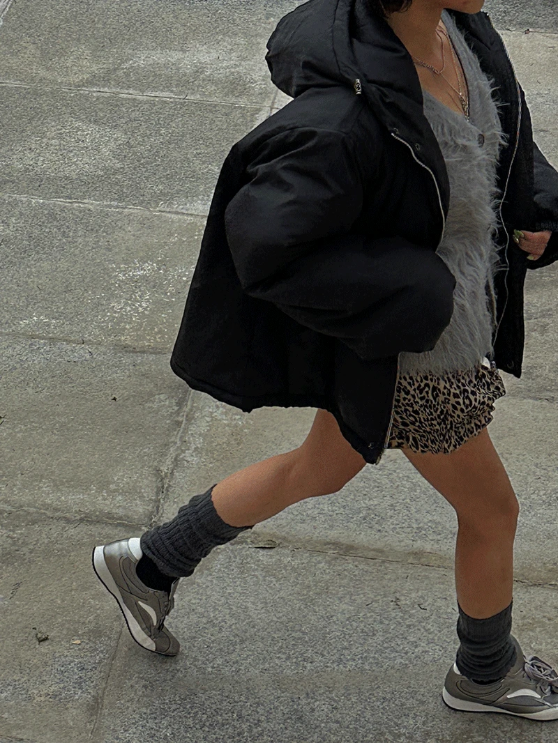 (UNISEX)박시후디오버패딩점퍼-jp