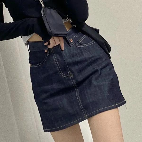 [당일출고/꾸준한인기!]Raw Denim A line sk