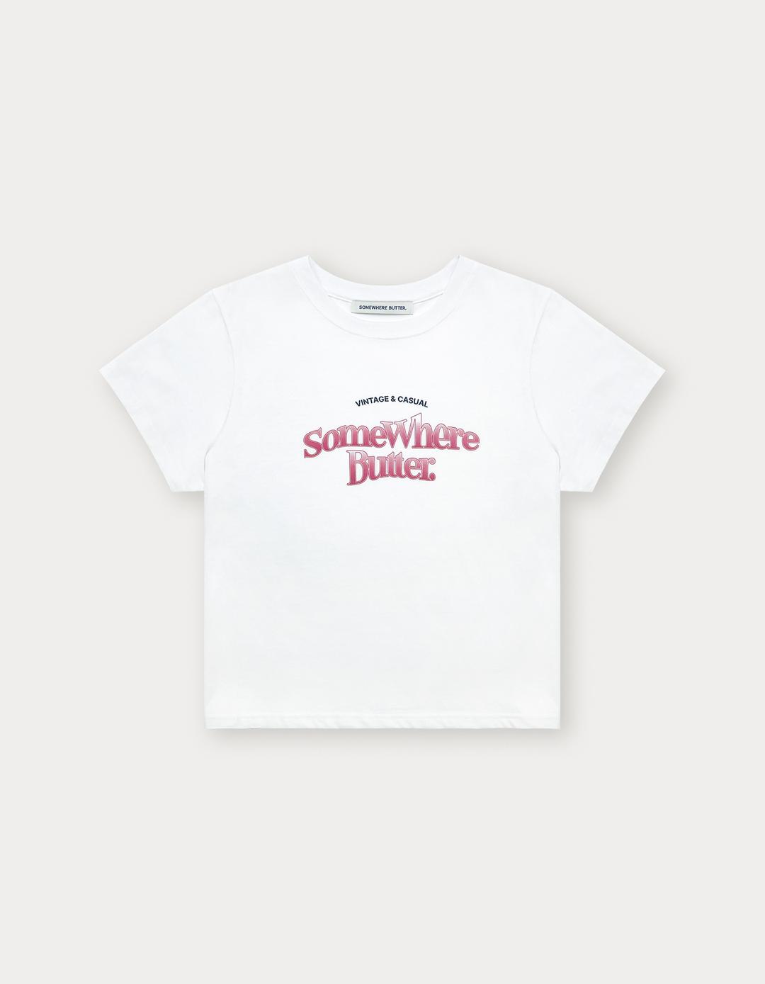[Preview] Gradation Wave Logo Top - Ivory