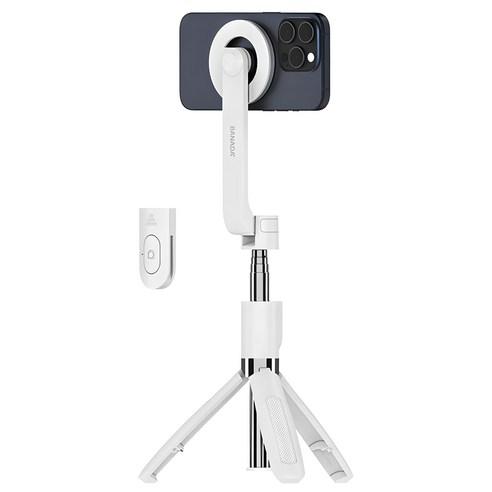 바나다 맥세이프 블루투스 셀카봉 화이트 - 셀카봉 | 쿠팡