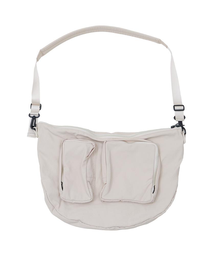 페이퍼보이 듀얼 포켓 메신저 백 [BEIGE]