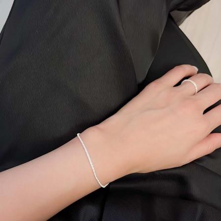 이런 상품 어때요? 이태리체인 은팔찌 925실버 포인트 컷팅 팔찌