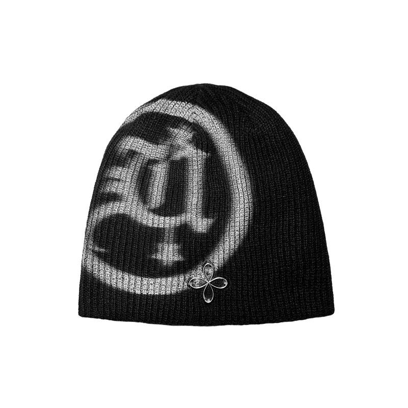 [SURGERY X UNBORN SOCIETY : 써저리 X 언본소사이어티] UNBORNSOCIETY Graffiti & SUR8ERY Metal logo beanie black