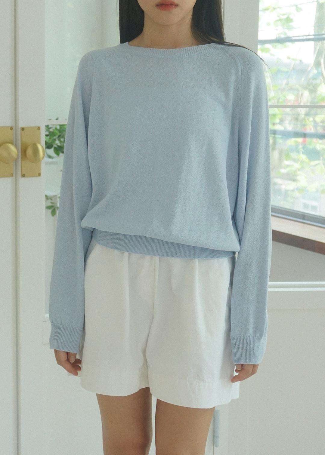 May linen round top_Blue