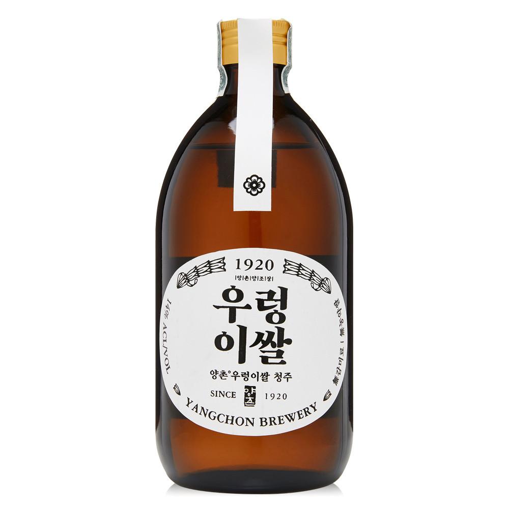양촌양조 무농약 논산 우렁이쌀 청주 14도 500ml 무감미료 약주 차례주