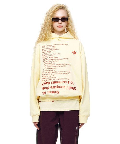 SONNET 18 HOODIE / butter