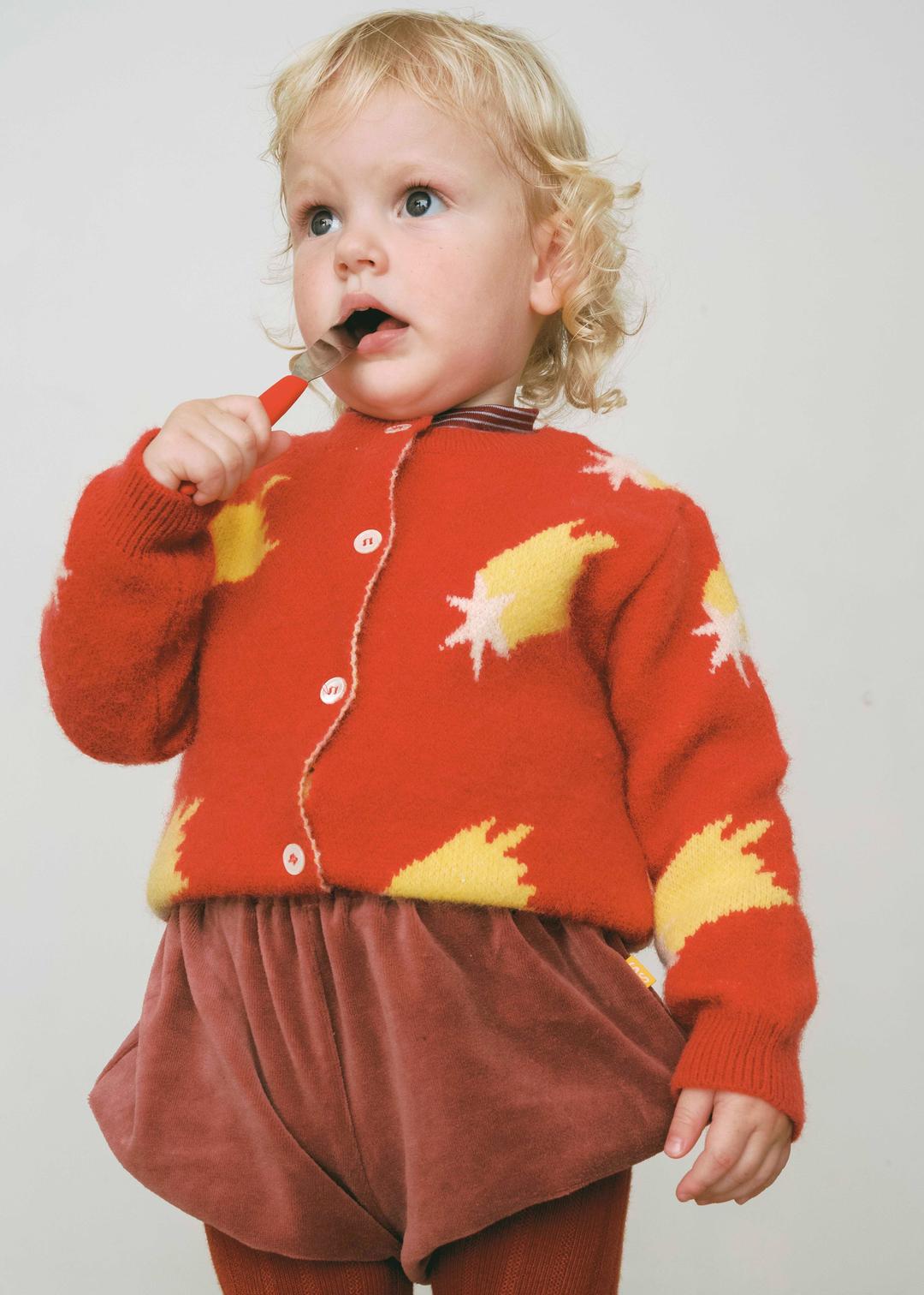 TWINKLE CARDIGAN _ red