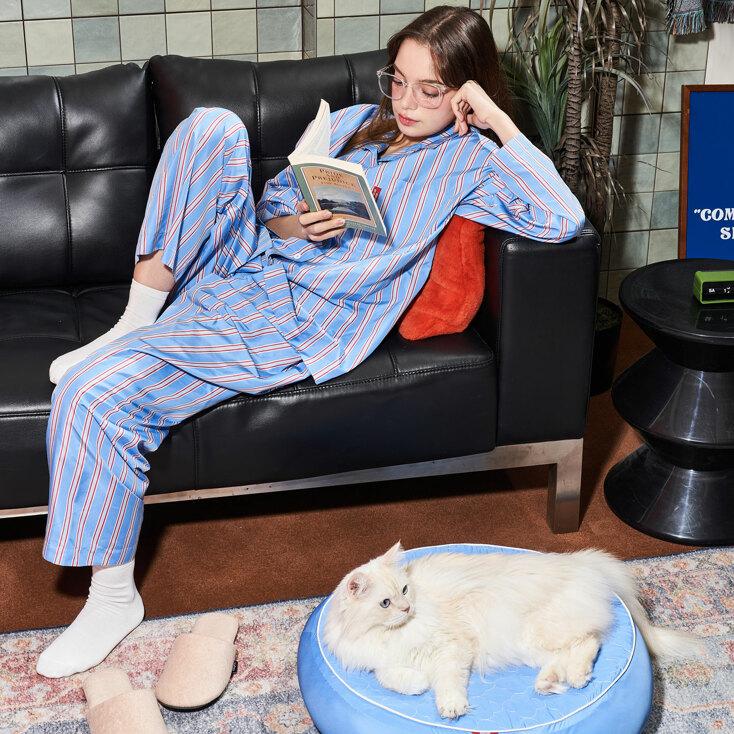 furless pajamas 퍼리스 스트라이프 파자마 (blue)
