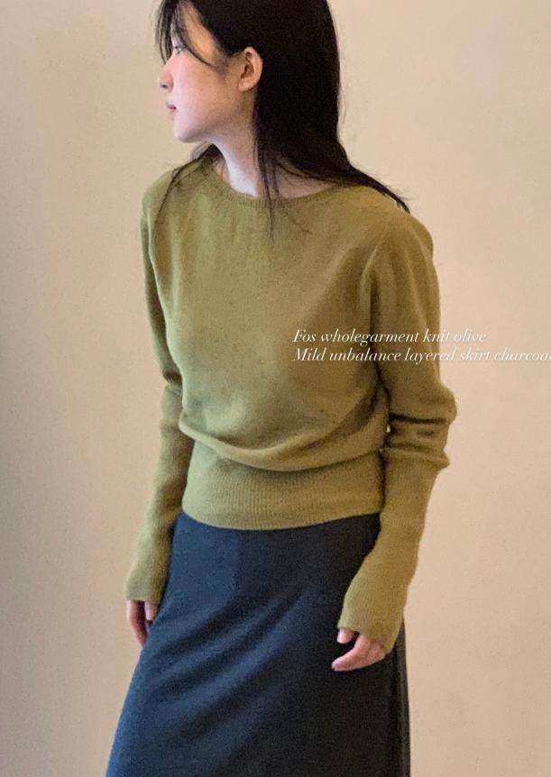 아파트먼트프라토 [HAUS] 하우스 포스 홀가먼트 니트 캐시미어 울 보트넥 긴팔니트 (3color)