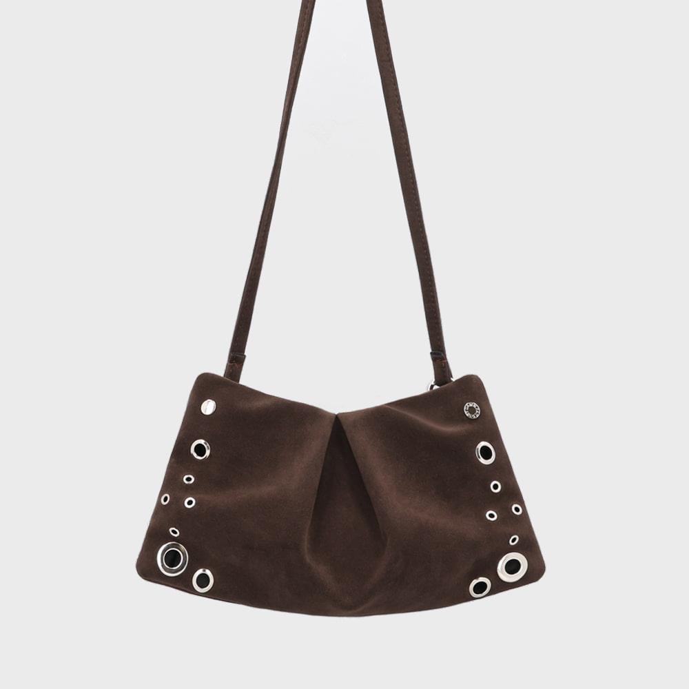 [10/31 순차출고] FUDGE BAG SUEDE CHOCO 퍼지백 스웨이드 초코