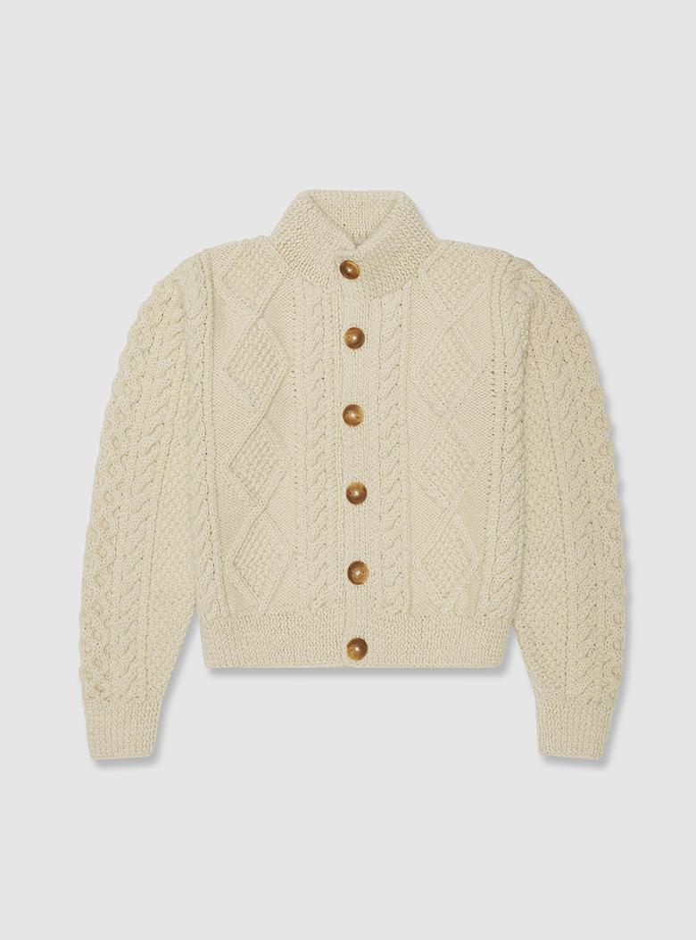 Donegal Cable Cardigan by Inverallan