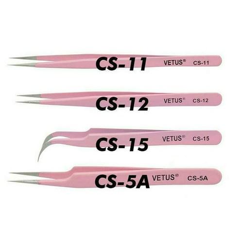 VETUS 비투스 CS-12 일자핀셋 분홍색 족집게, 분홍색, 1개 - 네일 핀셋/가위 | 쿠팡