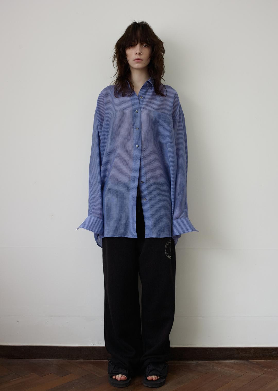 TENCEL SHIRT BLUE