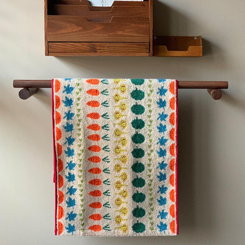 양면 베지터블 타월 바스타올 예쁜 타올 야채 순면 목욕타올