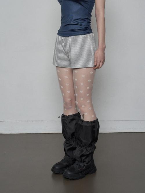 STRIPE SHORT PANTS / LIGHT GRAY