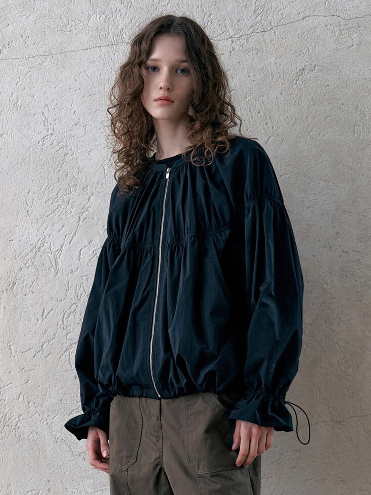 Shirring Zip-up Jumper VC2478JP701M