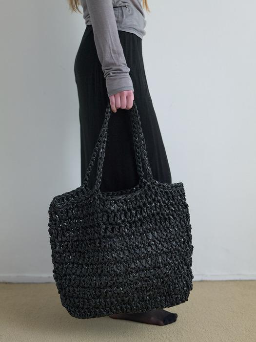 HANDMADE PLASTIC BAG IN BLACK
