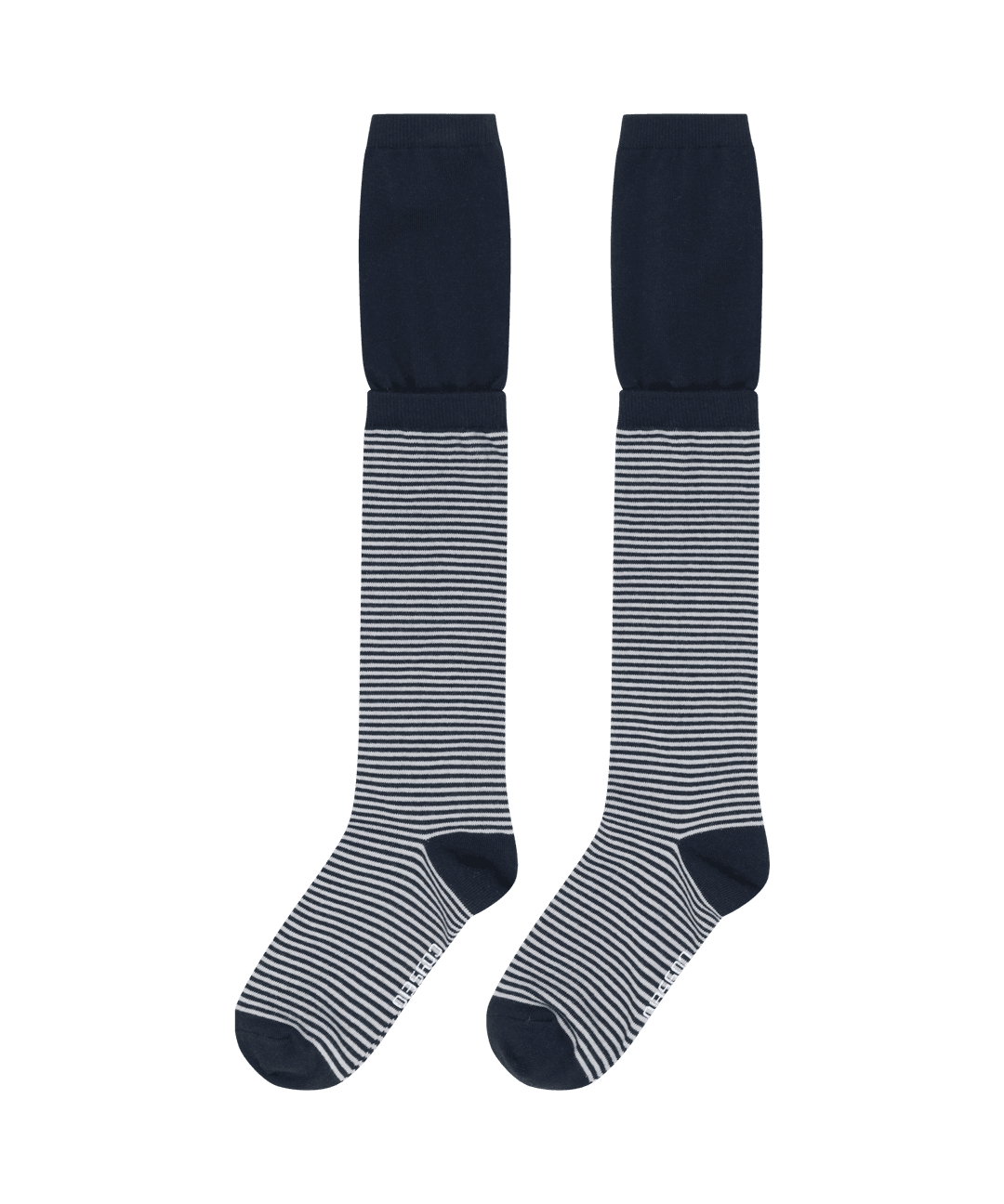 DOUBLE-LAYER STRIPED SOCKS NAVY