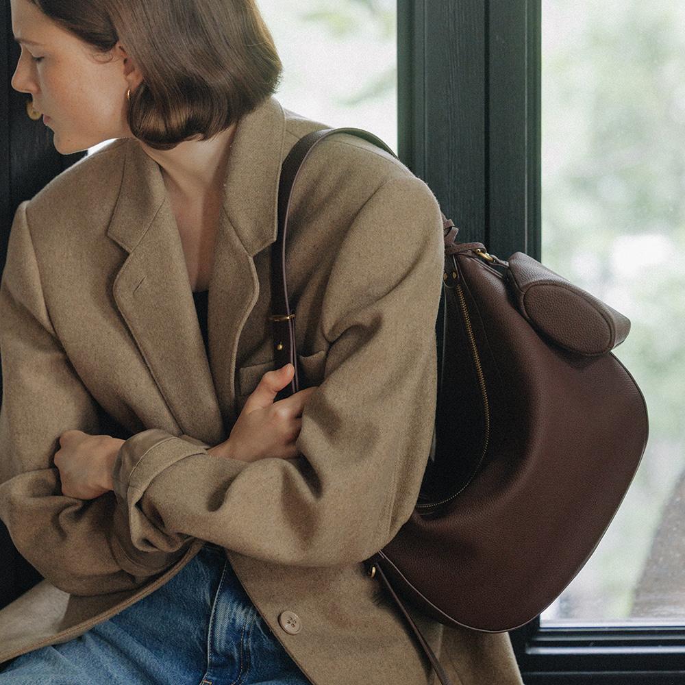 Elise Hobo Bag Medium Purple Brown   [25FW NEW 15%]  (정상가 288000원)
