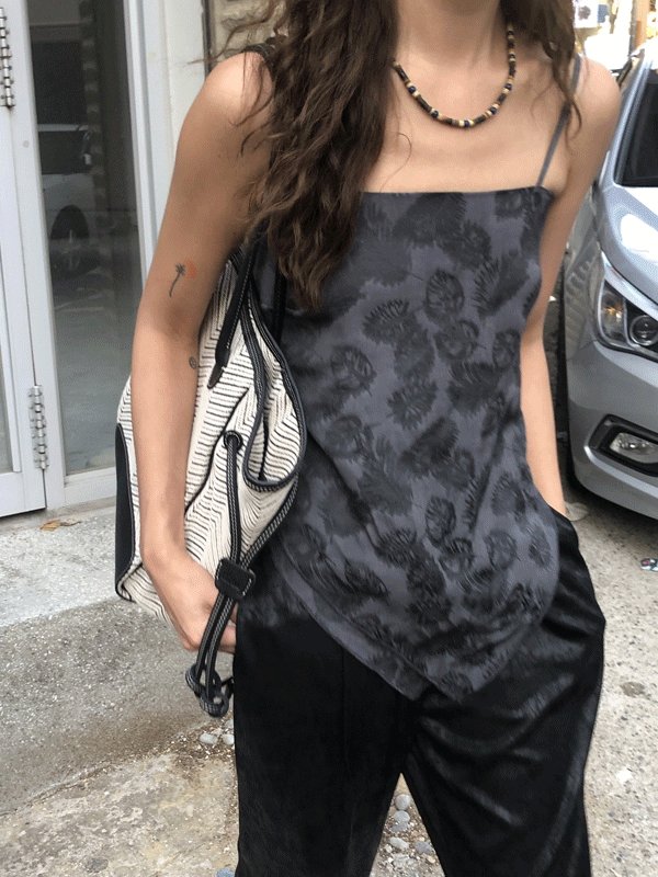 leaf scarf blouse