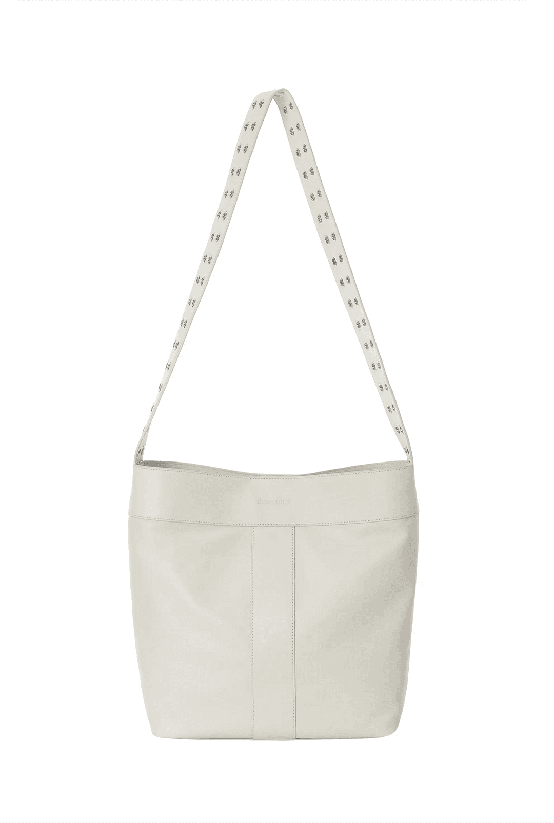 Eyelet bucket bag