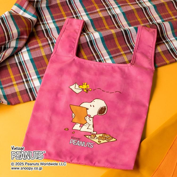 슈가 버터 트리 스누피 에코백 핑크