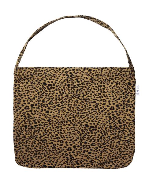 22Y LEOPARD CORDUROY ECO BAG-BROWN