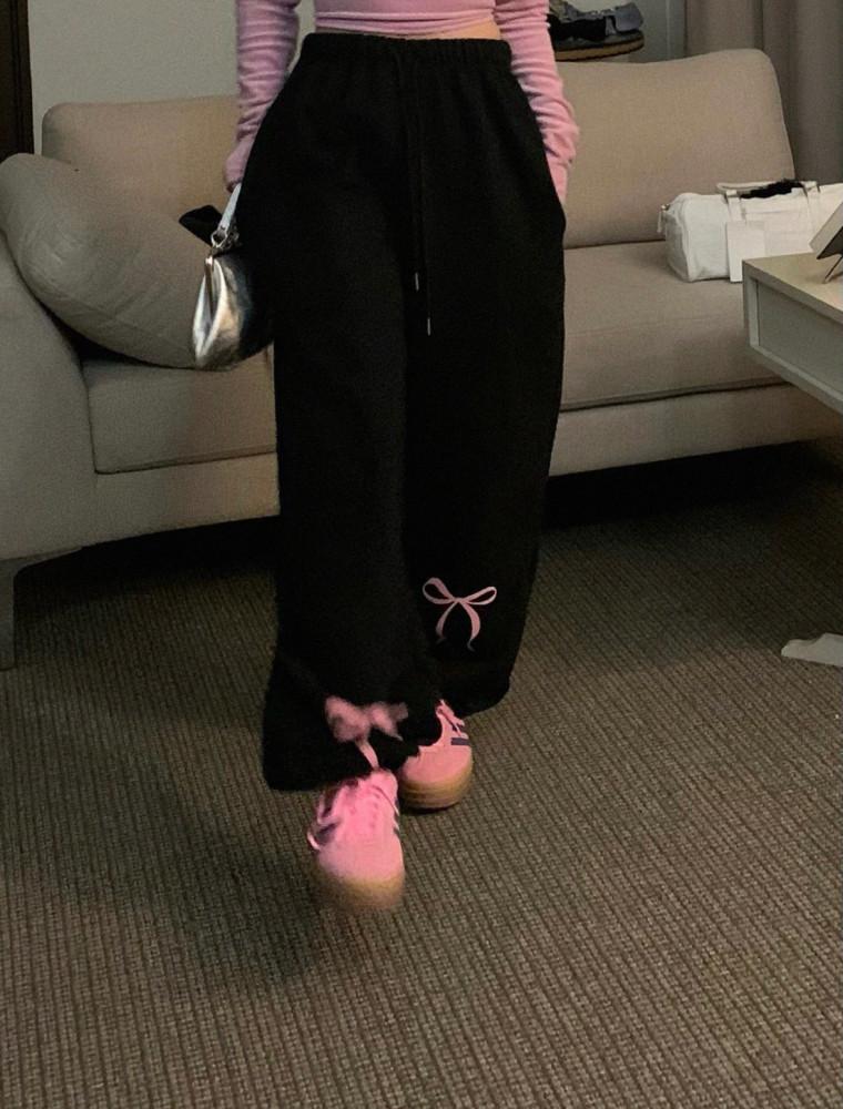 [강추] 발레리나 리본 기모 조거팬츠 , 3col