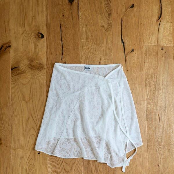 LACE LAYERED SKIRT * White Color Restock