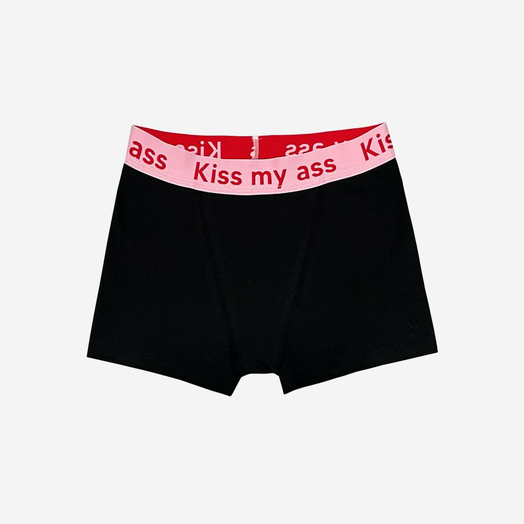 Pleasenofollow Made Kiss My Ass Underwear Black
