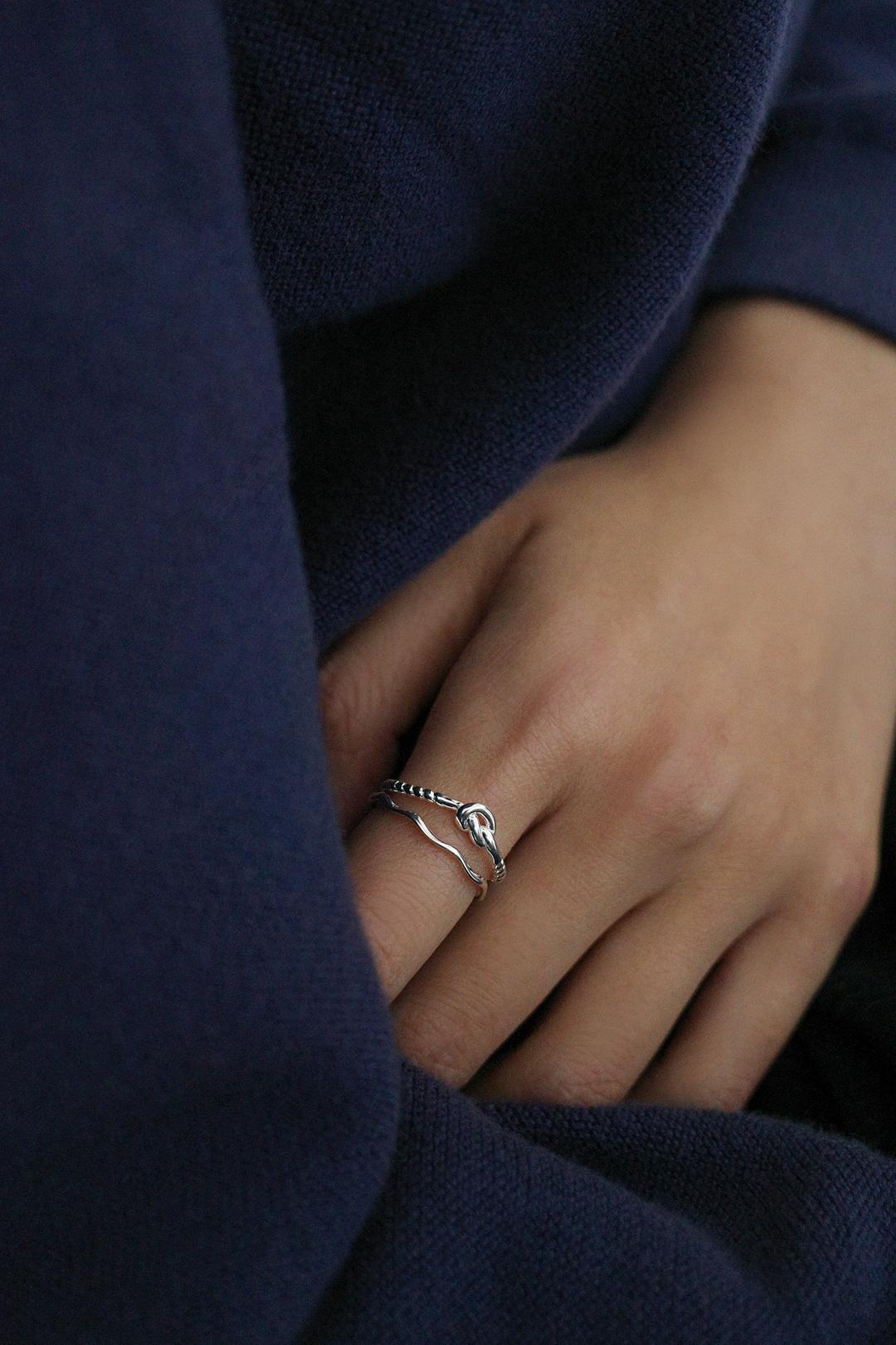 (925) Knot Ring (2colors)