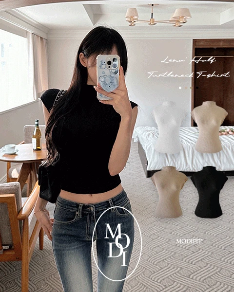 *fw 신상🤎 [MADE] '레나\' 반폴라 티셔츠