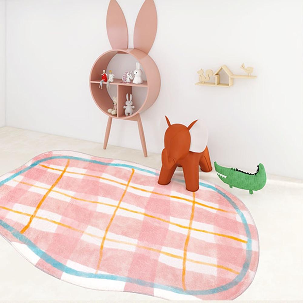 메종드초코 비정형 체커보드 카페트 러그 매트 아이방 거실 대형 인테리어