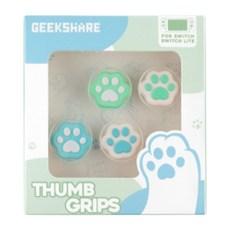긱쉐어 닌텐도 스위치 / 스위치 라이트 파스텔 빅냥발 조이스틱 커버 포레스트 동숲 4p