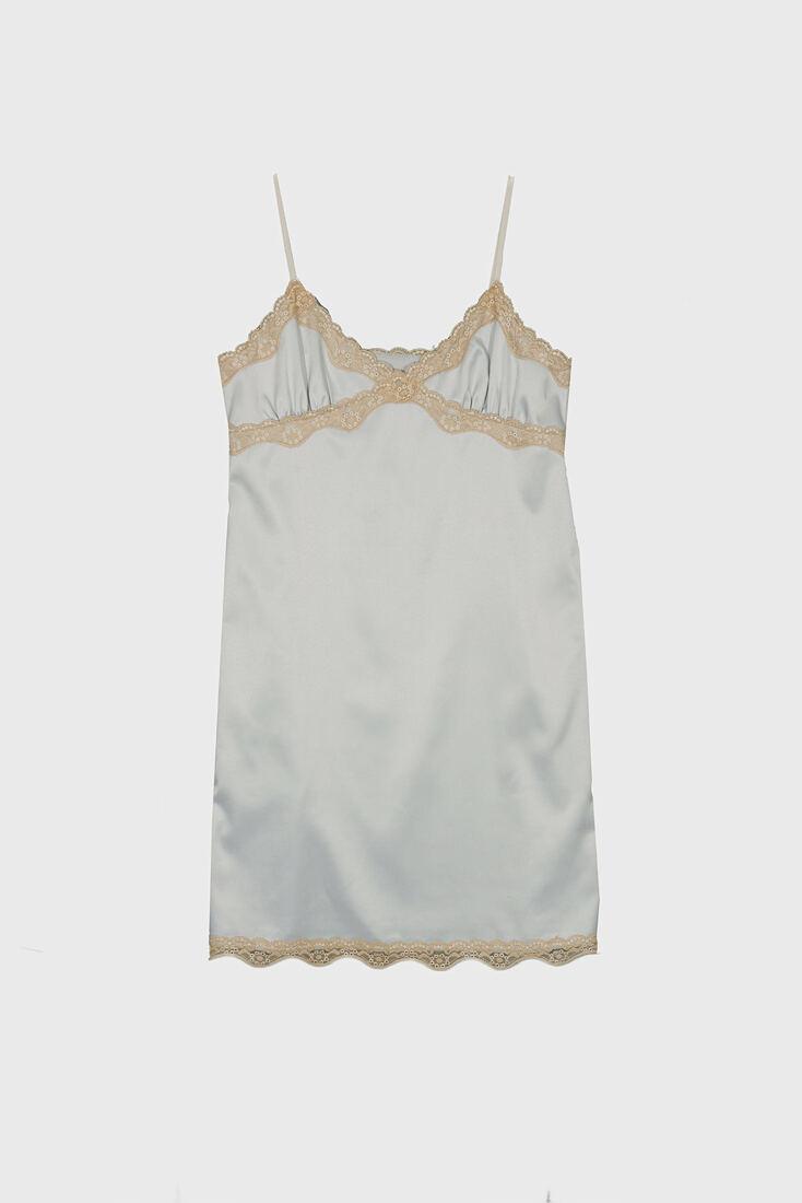 LACE TRIM SLIP DRESS
